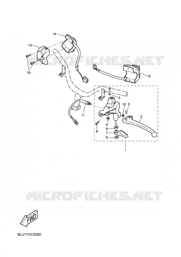 STUURSCHAKELAAR / HEVEL Yamaha SCOOTER 50 2003 ROCKET  CW50RSP POWER ROCKET