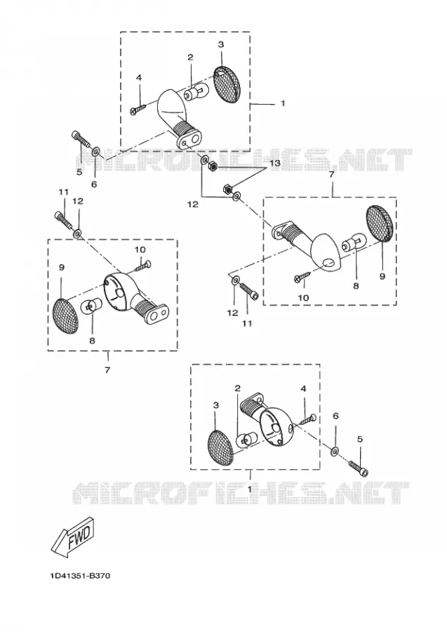 KNIPPERLICHT Yamaha MOTO 50 2003 DTR  DT50R X-LIMIT ENDURO