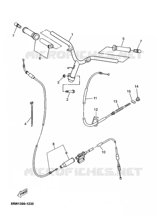 STUUR / KABEL Yamaha SCOOTER 50 2003 JOG  CS50