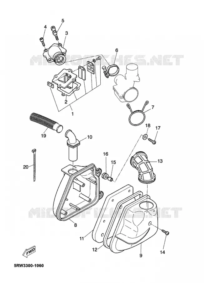 INLAAT Yamaha SCOOTER 50 2003 MACH G  CS50Z MACH G LIQUIDE