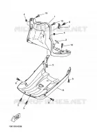 BEENSCHERM voor Yamaha CW50RS 2003
