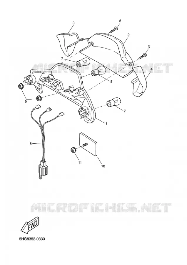 ACHTERLICHT Yamaha SCOOTER 50 2003 BOOSTER  CW50N