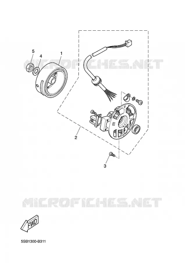 DYNAMO Yamaha SCOOTER 50 2003 BOOSTER  CW50N