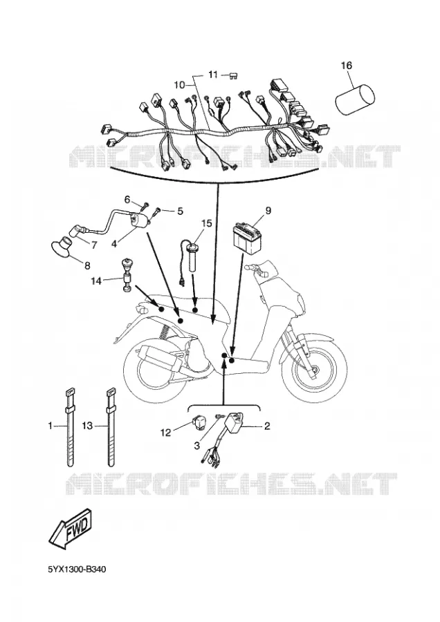 ELECTRISCH 2 Yamaha SCOOTER 50 2003 STUNT NAKED  EW50N STUNT NAKED