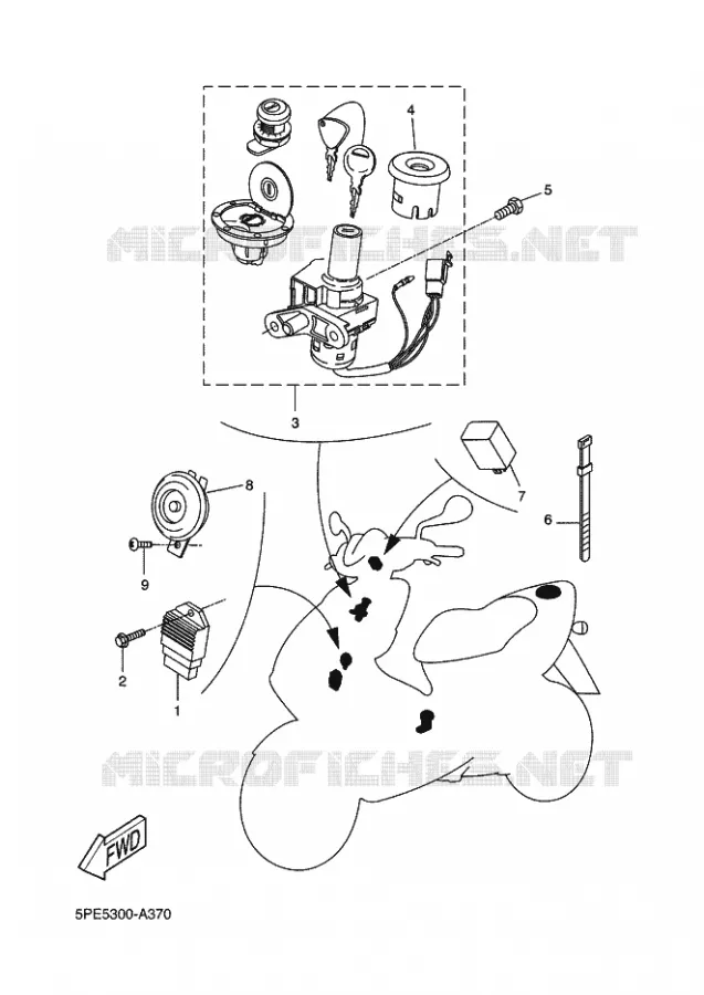ELECTRISCH 1 Yamaha SCOOTER 50 2003 NITRO  YQ50 NITRO