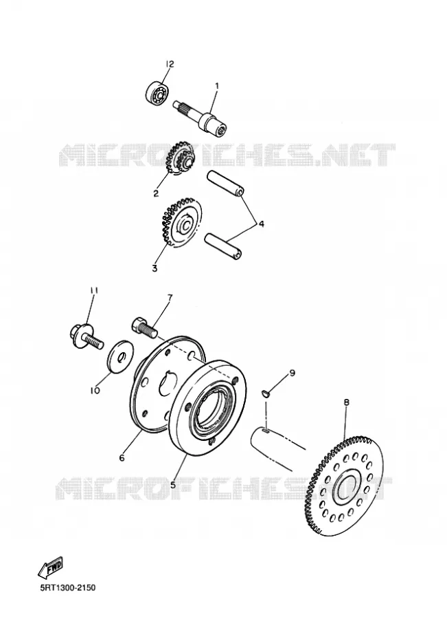 STARTMOTOR KOPPELINGS Yamaha MOTO 600 2003 FAZER  FZS600 FAZER