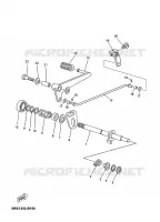 SCHAKEL STANG / PEDAAL voor Yamaha TZR50 2003