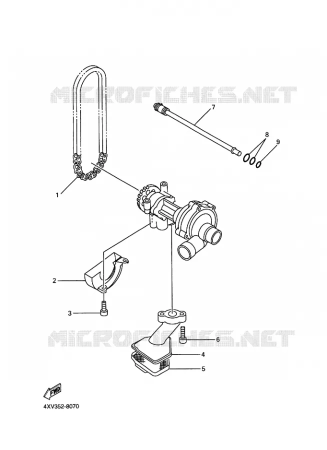 OLIEPOMP Yamaha MOTO 1000 2003 R1  YZF-R1 YZF-R1R R1