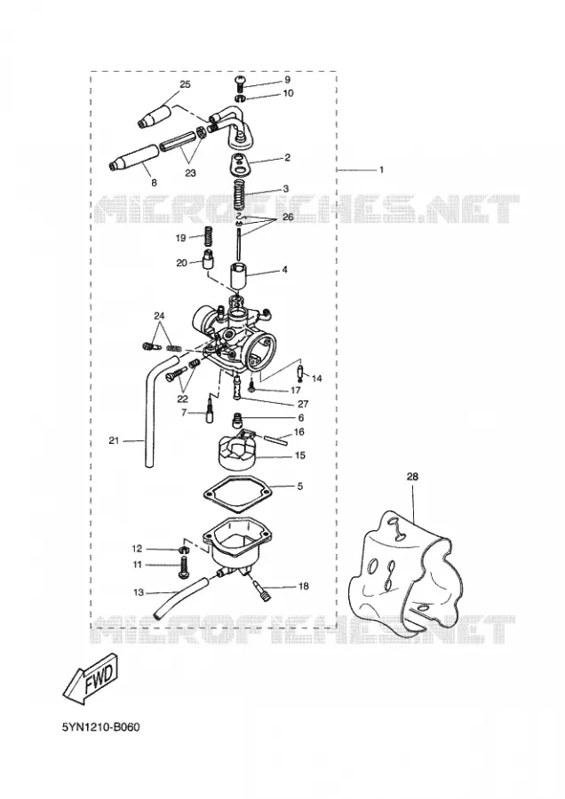 CARBURATEUR  Yamaha SCOOTER 50 2003 STUNT  EW50 STUNT