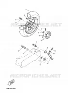 ACHTERWIEL voor Yamaha CW50RS 2003