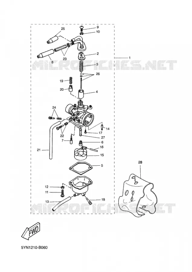 CARBURATEUR  Yamaha SCOOTER 50 2003 STUNT  EW50 STUNT