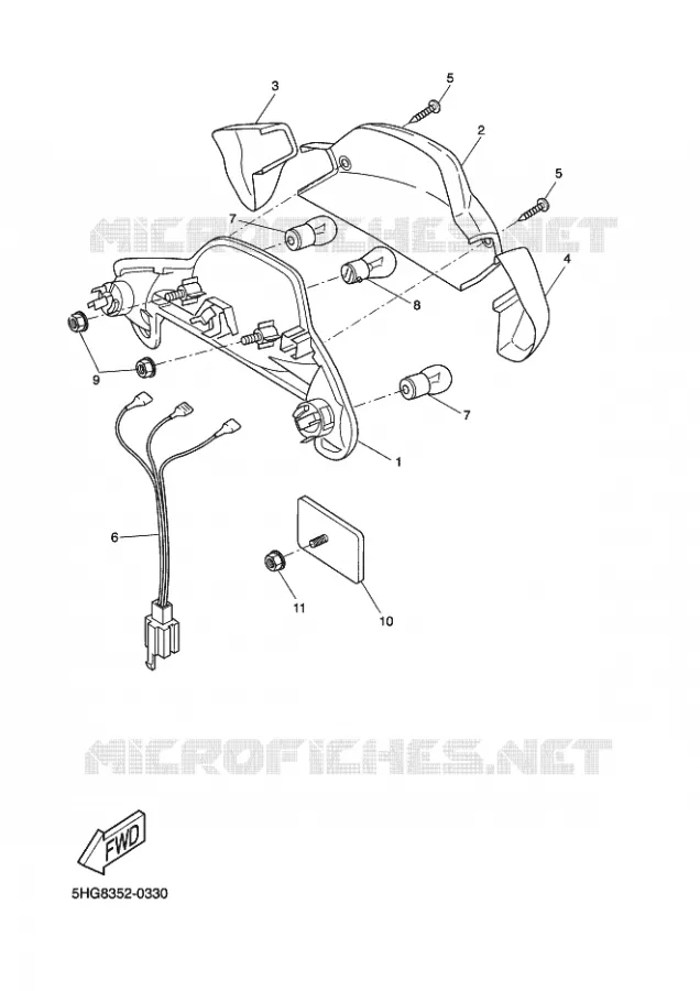 ACHTERLICHT Yamaha SCOOTER 50 2003 BOOSTER  CW50