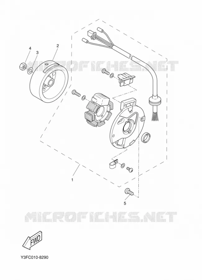 DYNAMO Yamaha SCOOTER 50 2003 ROCKET  CW50RSP POWER ROCKET