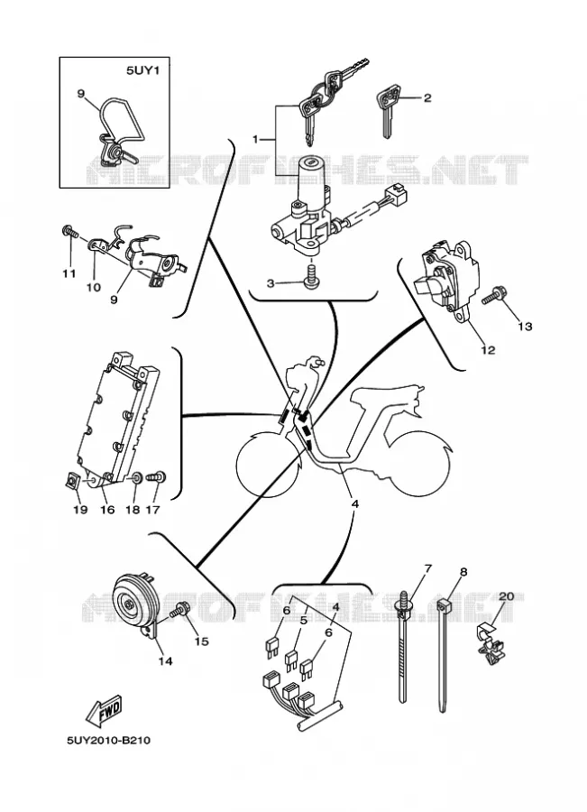 ELECTRISCH 2 Yamaha SCOOTER 50 2002 PASSOL  EA06 PASSOL