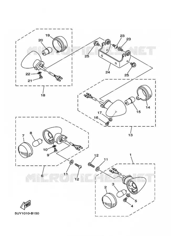 KNIPPERLICHT Yamaha SCOOTER 50 2002 PASSOL  EA06 PASSOL