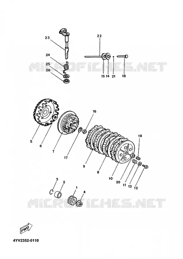 STARTMOTOR KOPPELINGS Yamaha MOTO 50 2002 MBK XPOWER  TZR50 TZR50R X-POWER