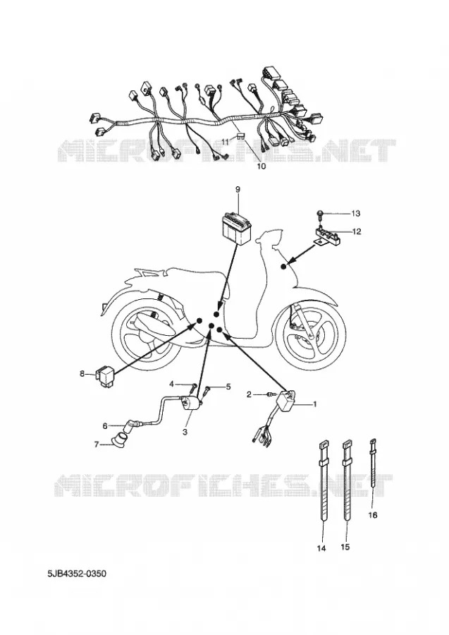 ELECTRISCH 2 Yamaha SCOOTER 50 2002 FLIPPER  YH50 FLIPPER