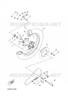 ACHTERWIEL voor Yamaha X-LIMIT SUPERMOTARD 2002