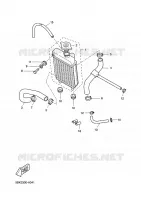 RADIATEUR / SLANG voor Yamaha X-LIMIT SUPERMOTARD 2002