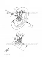 VOORWIEL voor Yamaha X-LIMIT SUPERMOTARD 2002