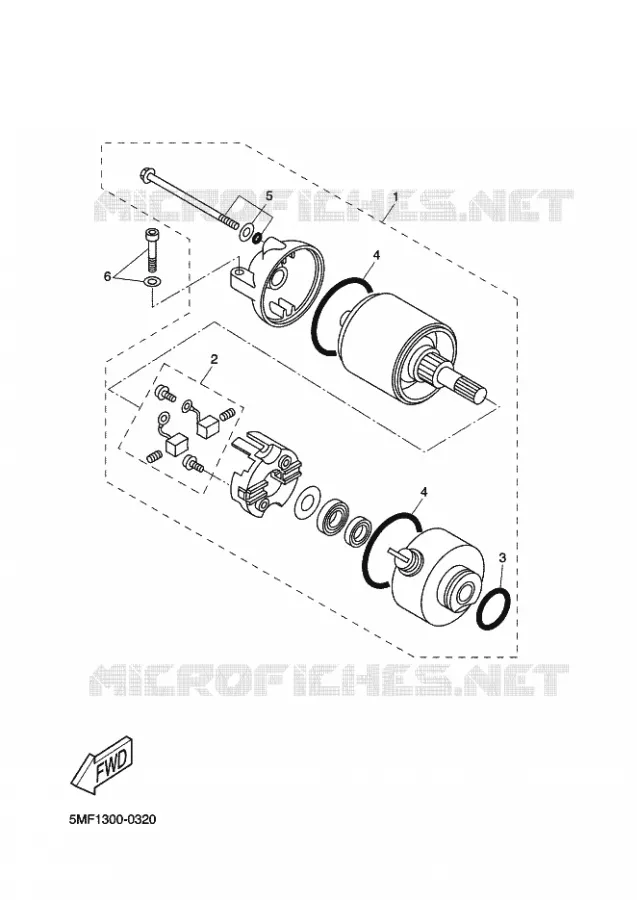 STARTMOTOR Yamaha SCOOTER 125 2002 DOODO  XN125 DOODO