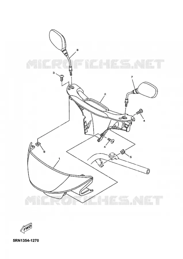 KAP 1 Yamaha SCOOTER 50 2002 OVETTO  YN50 OVETTO