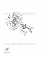 ACHTERWIEL voor Yamaha XN125 2002
