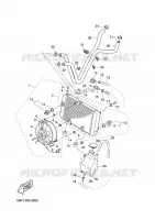 RADIATEUR / SLANG voor Yamaha XN125 2002