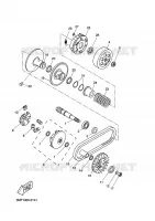 STARTMOTOR KOPPELINGS voor Yamaha XN125 2002