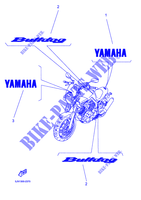 STICKER / LABEL voor Yamaha BT1100 2002