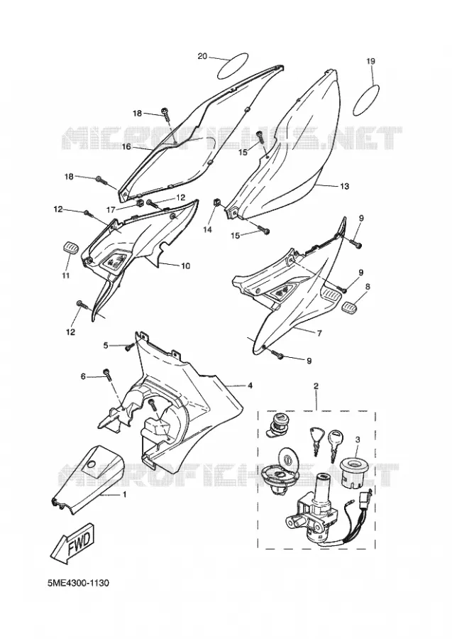 ZIJKUIPDEEL Yamaha SCOOTER 100 2002 NITRO  YQ100