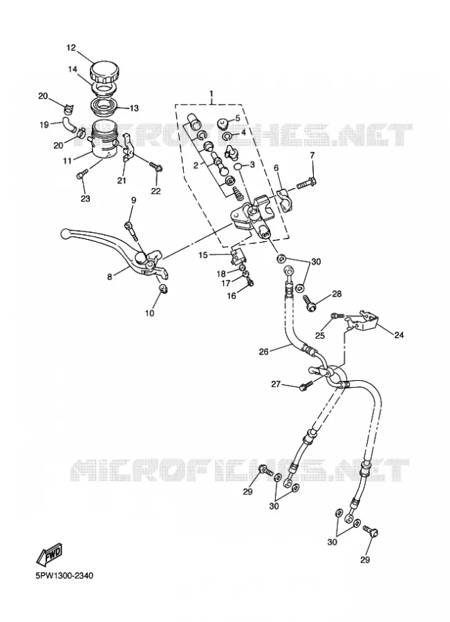 REMPOMP VOOR Yamaha MOTO 1000 2002 R1  YZF-R1 R1