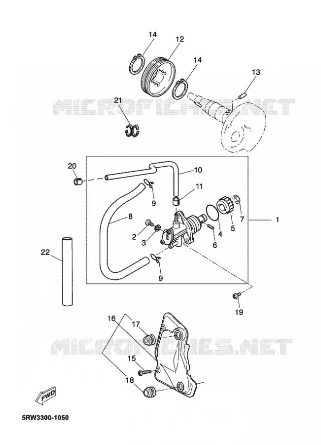 OLIEPOMP Yamaha SCOOTER 50 2002 MACH  CS50Z MACH G LIQUIDE