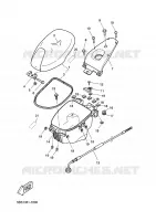 ZADEL / BAGAGE REK voor Yamaha YQ50L 2002