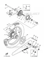 ACHTERWIEL voor Yamaha DT125 2002