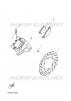REMKLAUW ACHTER voor Yamaha DT 50 SUPER MOTARD 2002