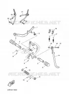 STANDAARD / VOETSTEUN voor Yamaha DT 50 SUPER MOTARD 2002