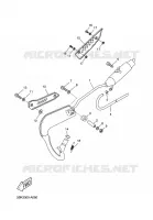 UITLAAT voor Yamaha DT 50 SUPER MOTARD 2002