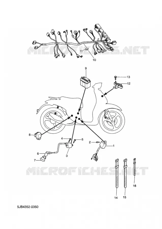 ELECTRISCH 2 Yamaha SCOOTER 50 2002 FLIPPER  YH50 FLIPPER