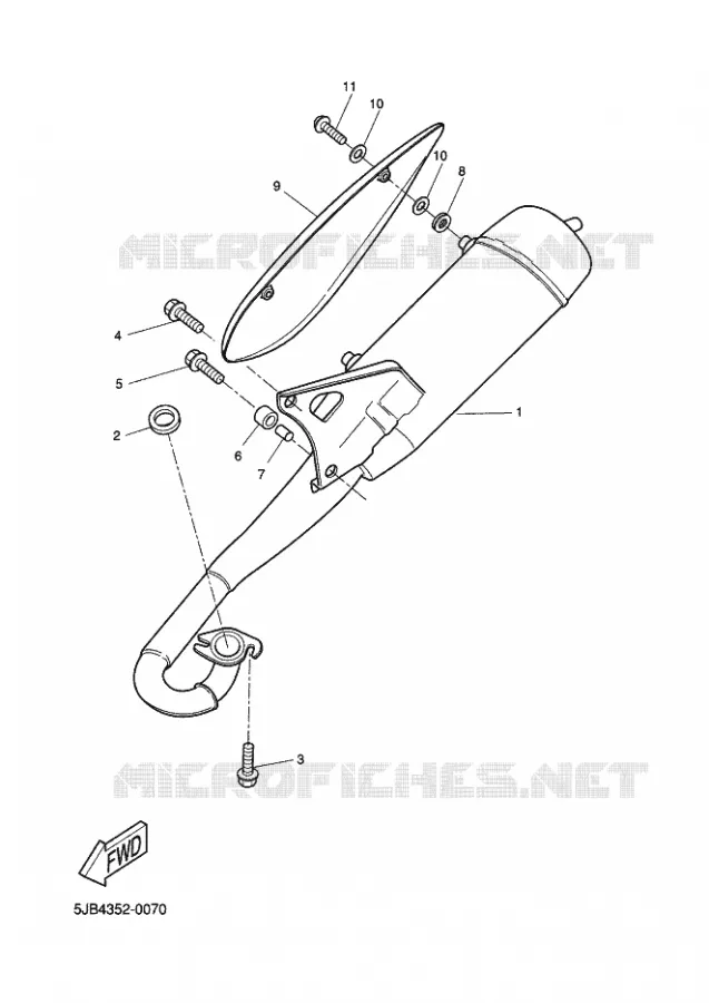 UITLAAT Yamaha SCOOTER 50 2002 FLIPPER  YH50 FLIPPER