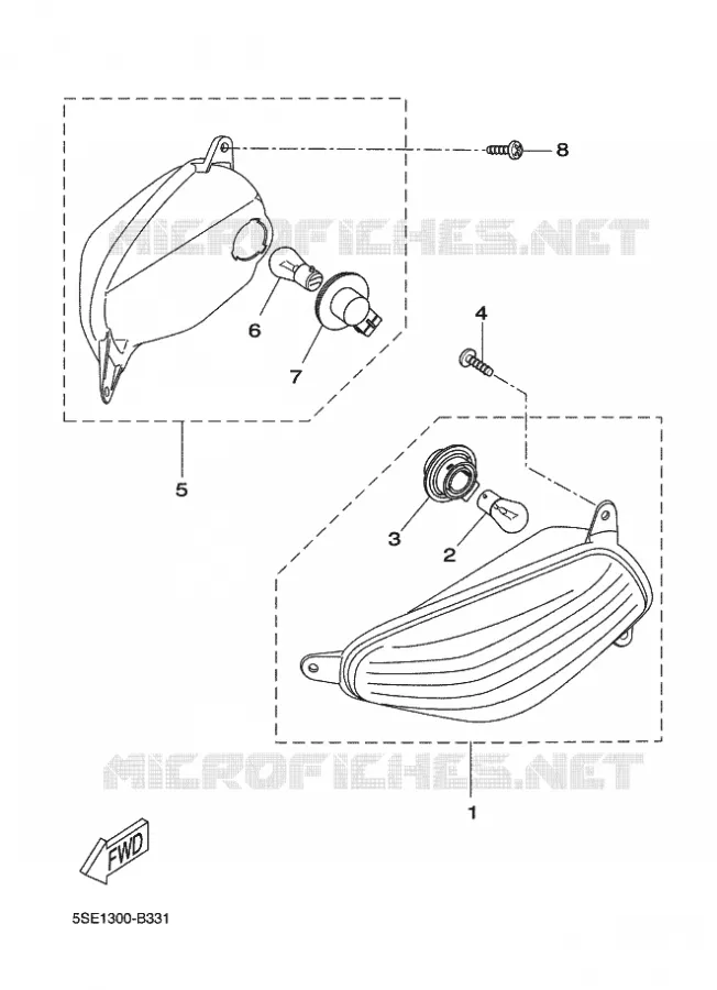 KNIPPERLICHT Yamaha SCOOTER 300 2002 KILIBRE  VP300