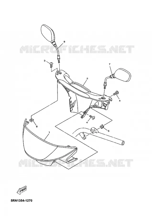 KAP 1 Yamaha SCOOTER 50 2002 OVETTO  YN50 OVETTO
