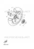 ACHTERWIEL voor Yamaha YQ50  2002