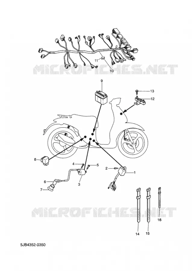 ELECTRISCH 2 Yamaha SCOOTER 50 2001 FLIPPER  YH50 FLIPPER