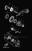 STARTMOTOR voor Yamaha YH50 2001