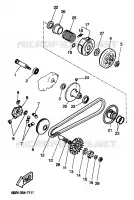 STARTMOTOR KOPPELINGS voor Yamaha YQ50 2001