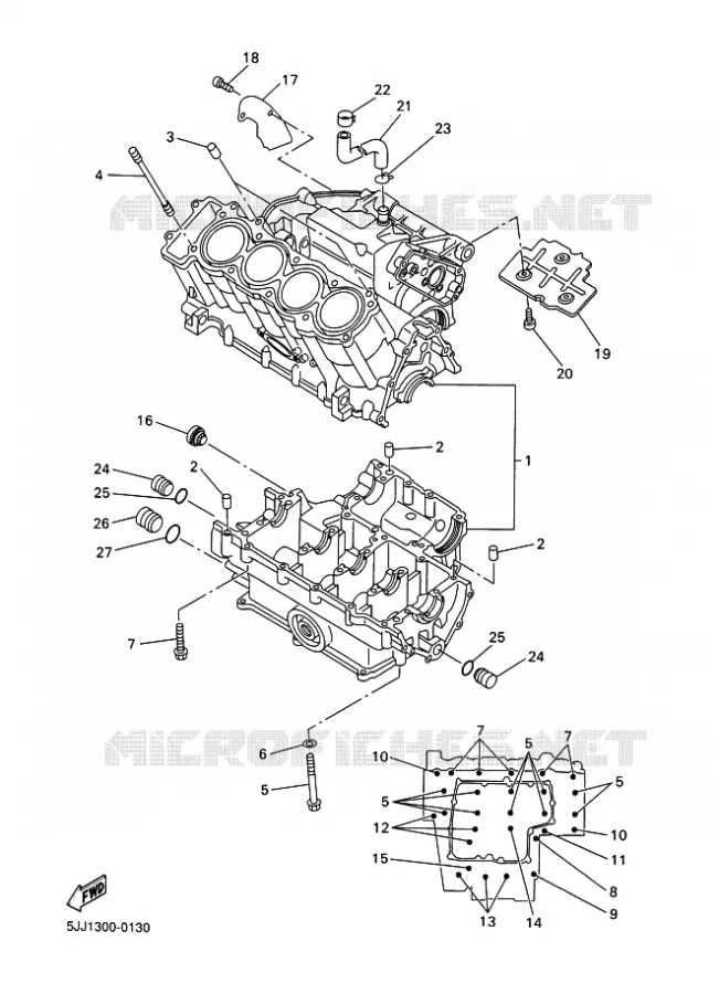 CARTERDELEN Yamaha MOTO 1000 2001 R1  YZF-R1 R1