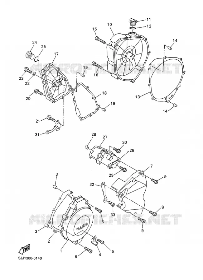 DEKSEL - MOTOR 1 Yamaha MOTO 1000 2001 R1  YZF-R1 R1