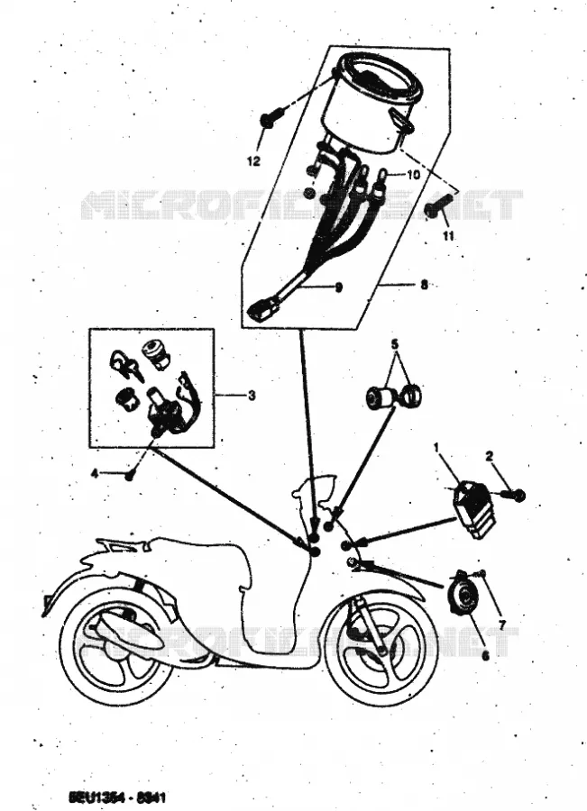 ELECTRISCH 1 Yamaha SCOOTER 50 2001 FLIPPER  YH50 FLIPPER