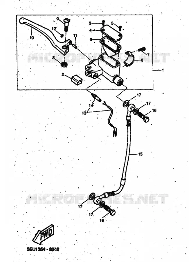 REMPOMP VOOR Yamaha SCOOTER 50 2001 FLIPPER  YH50 FLIPPER